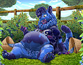 Banzai Berry Harvesting (Commission)