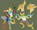 Raltz Character Sheet Commission by FossilArt