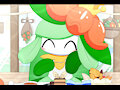 Lilligant at Cafe
