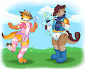 Bubbly Playdate! [By Pastelberry] by Yipthecoyotepup