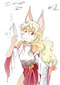 Inktober 2024: Voxy, Shrine Maiden by RisingDragon