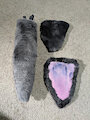 Blue Mottled Dog Tail and Ears by NightWolf714