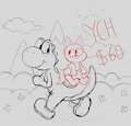 Yoshi's Island YCH! by MrVonFuzzlebutt