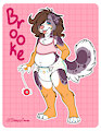 Brookie Bear - Badge / Reference Sheet by SleepyCause