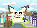 Feesto waving at me