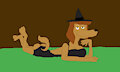 Dixie the Sexy Witch Dog