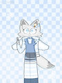 Alexia the Arctic fox by LizerdiusCloudberrius
