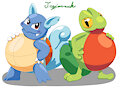 Wartortle & Treecko Belly Team