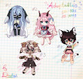 New batch of chibi adoptions!! ♥