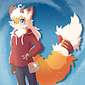 Dragon-fox hybrid by Littlecat