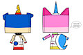 Unikitty and Puppycorn in their tighty-whities Back View