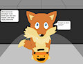 Astraligor Trick-Or-Treating as an Naked Eevee
