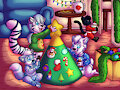 Decorating the Felt Tree (by Lucca and Mochabeans) by Nightwalker