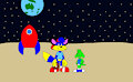 Alex and Patch on the Moon