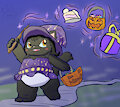 Birthday Kitty Witch -By HangyakuNeko-