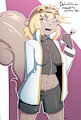 Sonia dressed as Suzette