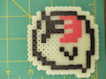 8bit Glow in the Dark Boo Perler