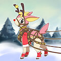 Deerling in the harness by ShippoNosekura
