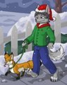 Walking in the winter by Rommywinterlight