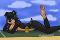 Fun in the  Sun by BlueEyedWolf