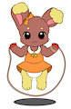Jump Roping Buneary -By Mouffetter-
