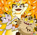 Lotta Meowths by Bowsaremyfriends