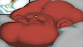 Hawkmon Relaxing On The Wolf by KingBigWolf