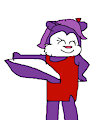 Fifi Posing In A Red Dress
