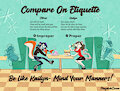 Mund Your Manners! [Mid-Century Toon Print] by PlaydohComa