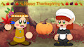 Happy Thanksgiving from Peony and Maya