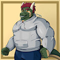 My OC lizard-dragon - Torgo in a modern casual look by SourJellyWormy