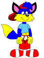 Alex the Fox Putting a Shorts On