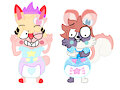 Marshy and Bell Cosplaying Will and Quartzie by BurstClouds
