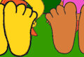 Foot comparison: Lisa & Dora