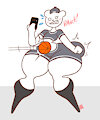 Shouyaku-senpai getting hit by baskety-ball