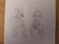 Marshy and Bell (Commission) by BurstClouds