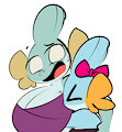 sister hug by 1upGobbo