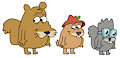 Harvey Beaks Animals: Les Squirrels