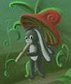 Bunny with mushroom