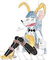 BUNNY SNARED Violet of Thea Sisters by Godzilla713