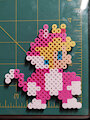 8bit Kitty Peach Perler