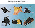 Telegram stickers for Pantheritty