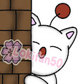 Moogle peek emote