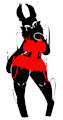 lady in red
