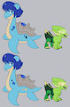 Lapras Lazuli and Peridectrike by Itoruna