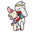 Poke-Bunny Hugs -By slushythecat25-