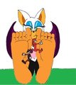 Giant bat feet