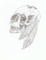 Skull feathers by Ruthut