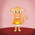 Basil's Orange Dress -By DavidRichard6-