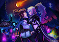 Marci x Drow Under The Stars by Rosalhymn
